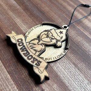 NFL - Cowboy's - Ornament - Double Layer - Wooden